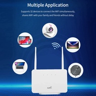 H106 4G LTE CPE Router 150Mbps Wireless Card To Network Cable RJ45 LAN WAN External Antenna WiFi Modem