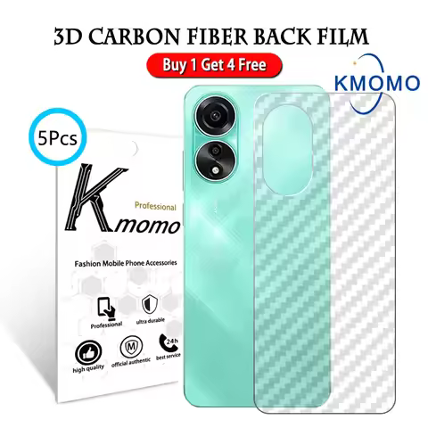 5Pcs Carbon Fiber Film OPPO Reno 12F 5G 11F 8T 4G 8 Pro 8z 7 7z 6 6z 5 4 3 2z 2F Back Screen Protect