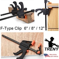 TRENY 6 8 12 18 24 Inch Quick Release Clamp F Clamp Woodworking Clamp Pengepit Kayu Pengapit Kayu Penyepit Kayu