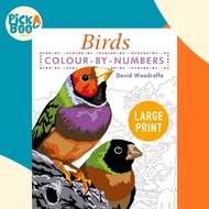 [100% Original Books] - Large Print Colour by Numbers Birds - Easy-to-Rea by David Woodroffe (UK edi