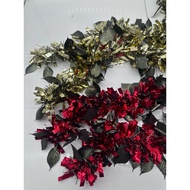 Christmas Tinsel 2 Meters Metallic Foil Garland (2 Pcs) 1 pc 2 Meters