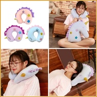 RUNUN Portable Travel Pillow for Kids Memory Foam Animal Pattern Neck Support Pillow