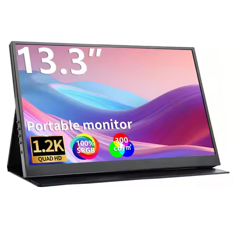 13.3 Inch Portable Monitor 1.2K Resolution 300cd/㎡ 6bit IPS Tablet Version for Laptop PS4/5 Switch X