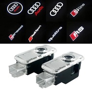 2/4pcs Audi  led Car Door welcome light projector lamp For Audi A1 A3 A4 A5 A6 Q7 TT B5 B6 B7 B8 C5 