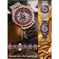 Soft silicone strap mechanical watch wristwatch win every bet Refined Elegance 30 meters waterproof 