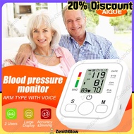ZenithGlow Original Digital Arm Type Blood Pressure Monitor Rechargeable Accurate Meter Large