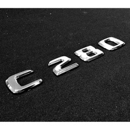BENZ C280 Font Word Mark Body Word Sticker Rear Box Font Font Height 25mm