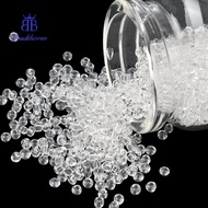 1pound Glass Seed Beads Transparent Round White 8/0 3mm Hole: 1mm 10000 beads/pound