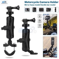 Motorcycle Dash Cam Holder Side Mirror Cam Mount Insta360 Pemegang Kamera Car Camera Handlebar Camer