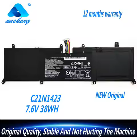 7.6V 38WH C21N1423 Laptop Battery For Asus X302L X302LJ X302LA R301LA F302LJ F302U X302LJ-R4073/R403