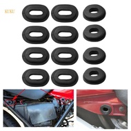 【KUKU*】 Side Cover Grommet Single Side Rubber Oval Washer 12Pcs for CG125 CB100 550K 550F 750F CB125