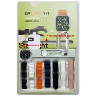 7 in 1 Smart Watch D9 Ultra 2 Waterproof IP67 2.3 HD Screen 49mm BT Call Smart Watch with Heart Rate