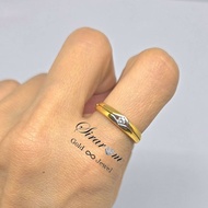 7 Carat Real Diamond Ring Gold Weight 2.9 Grams Size 54.5 Simple And Elegant Can Be Worn Every Day. 