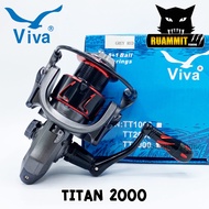 รอกตกปลา รอกสปินนิ่ง วีว่า VIVA TITAN TT SERIES (GREY RED)