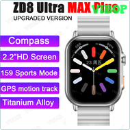 VIBOP 2023 ZD8 Ultra MAX Plus Smart Watch Series 8 Compass 49mm Titanium Alloy Bluetooth Call NFC ECG IP68 Waterproof Sport Smartwatch ABEPV