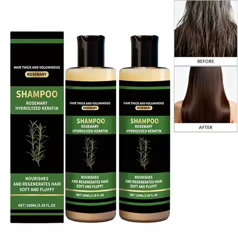 Rosemary Shampoo for Women & Men-Natural Thickening & Strengthening Shampoo with Hydrolyzed Keratin 