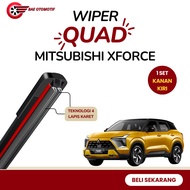 4-Layer Quad Wiper for Mitsubishi Xforce Car, Frameless Blade Model, Anti-Scratch