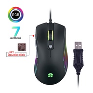 OKER เมาส์เกมมิ่ง (MACRO USB)ไฟ RGB BACKLIT ความเร็ว 6 ระดับ (7200DPI) มี 7 ปุ่ม (รุ่นG62)