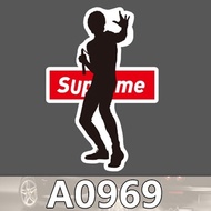A969 - Bruce Lee Supreme Logo Character Sticker Waterproof Reform DIY Laptop Carrier Bicycle Tumbler Phone Case Sticker