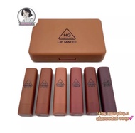 ลิปเซต HG HASAYA GIRL PUMPKIN COLOR LIPMATTE ลิปจิ๋วเนื้อแมท+กระจก+ตลับใส่ลิป ลิปเนื้อแมท ติดทน