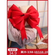 Car Ribbon Red Cloth Strip ins Color Oversized Bow Decoration Giant Store DIY Pendant Wedding Photo Props
