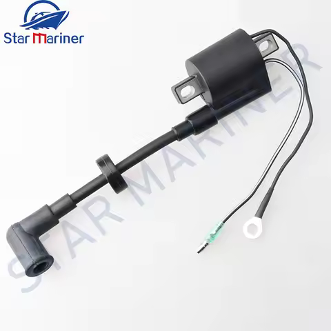 6E0-85570 Ignition Coil With Cap For Yamaha Outboard Motor 2T 4HP 5HP Parsun Powertec SEAPRO etc 5HP