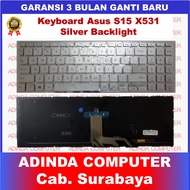 Asus VivoBook S15 X531 X531F X531FA S531 S531F S531FA S531FL Silver Backlight Keyboard