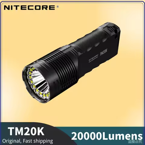 NITECORE TM20K 20000Lumens USB Rechargeable Flashlight Utilizes 19 x LEDs Built-in 9600mAh Battery S