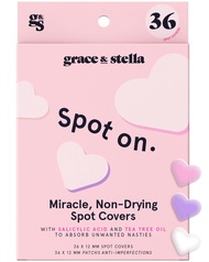 grace & stella Pimple Patches For Face (Heart, 36 Count) - Hydrocolloid Acne Patches for Face - Derm