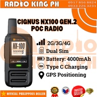 NEW CIGNUS NX100 Gen 2 POC Radio 4G Network Dual Sim Slot