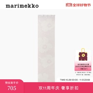 marimekko玛莉美歌Savi同款秋冬羊毛保暖围巾服装配饰 白色，奶油色