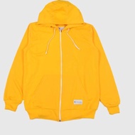 Hoodie Addict - Plain Yellow Adult Zipper Hoodie