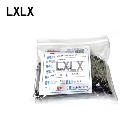 500pcs NTC-MF52AT NTC Thermistor MF52 Thermal Resistor 1K 2K 3K 4.7K 5K 10K 20K 47K 50K 100K OHM 359