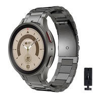 สายนาฬิกาโลหะ20Mm ไทเทเนียมสำหรับนาฬิกา Samsung Galaxy 5 Pro 45Mm/4 Classic 46 42Mm 6 Classic 43Mm 4