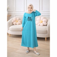 CF Kids Gamis Anak Perempuan Print DTF Bee Happy Baju Muslim