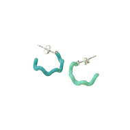 MUMU Mini Wavy Earrings - Two Tone