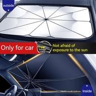 Car sunscreen titanium silver sunshade umbrella folding umbrella car sun umbrella front bumper car umbrella