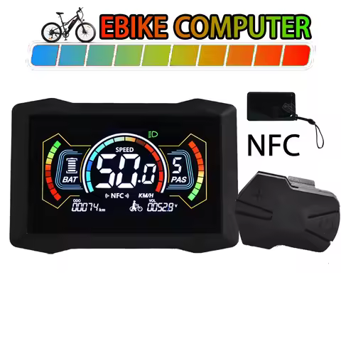 H7C New Product Bicycle Computer 24/36/48/60/72V Cycling Computer Odometer Waterproof Bicycle Speedo