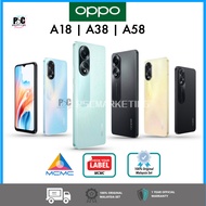 OPPO A18 (4RAM + 128GB ROM) | OPPO A38 (6RAM +128GB ROM) | OPPO A58 (8RAM+128GB) 🎁OPPO Malaysia Warranty