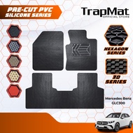 TrapMat® PVC Silicone Car Mat Mercedes-Benz GLC300 | Pre-Cut PVC Silicone Hexagon / 3D Silicone Carp