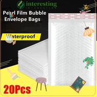 INTERESTING 20Pcs Bubble Mailers, Soft Waterproof Shipping Bags, Pearlescent Film 11/15/18cm Self Se