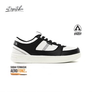 Aerostreet Sepatu Sneakers Casual Aerostreet Hoops Low 2.0 Putih Hitam (Black) - Size 36-45