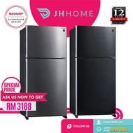 Sharp J-Tech Inverter Pelican Refrigerator Fast Cooling AG CU Nano (720L) SJP80MFMS | SJP801MFMS | S