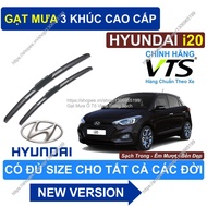 3-Segment Wipers - Clean Clear Wipers for Hyundai i20- Hyundai i20- Hyundai i20- Hyundai i20 Windshi