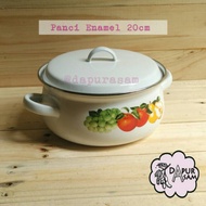 20cm Enamel Oven pan with Lid Souce pan Dutch Oven