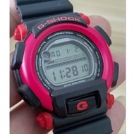 Casio G shock dw003 ,module 1597 japan,big face LCD,bnb hitam mix red,backlight logo burung,used & n
