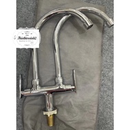 2-way cold sink faucet, 2-head sink faucet, sink faucet, kitchen faucet, high-quality brass sink fau