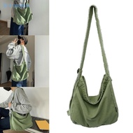 AUTU Women Grunge Bag Casual Crossbody Bag Large Capacity Shoulder Bag Student School Bag Canvas Mes