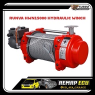 RUNVA HWN15000 HYDRAULIC WINCH 12V 15000LBS （6806KG）SYNTHETIC ROPE PLASMA ROPE IP67 INGRESS PROTECTE
