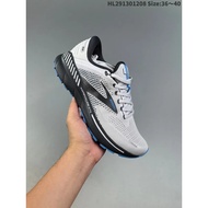 BROOKS Adrenaline GTS 22 Kasut Larian Hitam Ebony Lelaki Jarak Jauh Latihan Sukan Jalanan Kasut Kasu